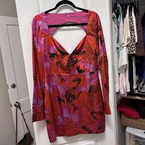 Runaway Cocktail Long Sleeve Open Back